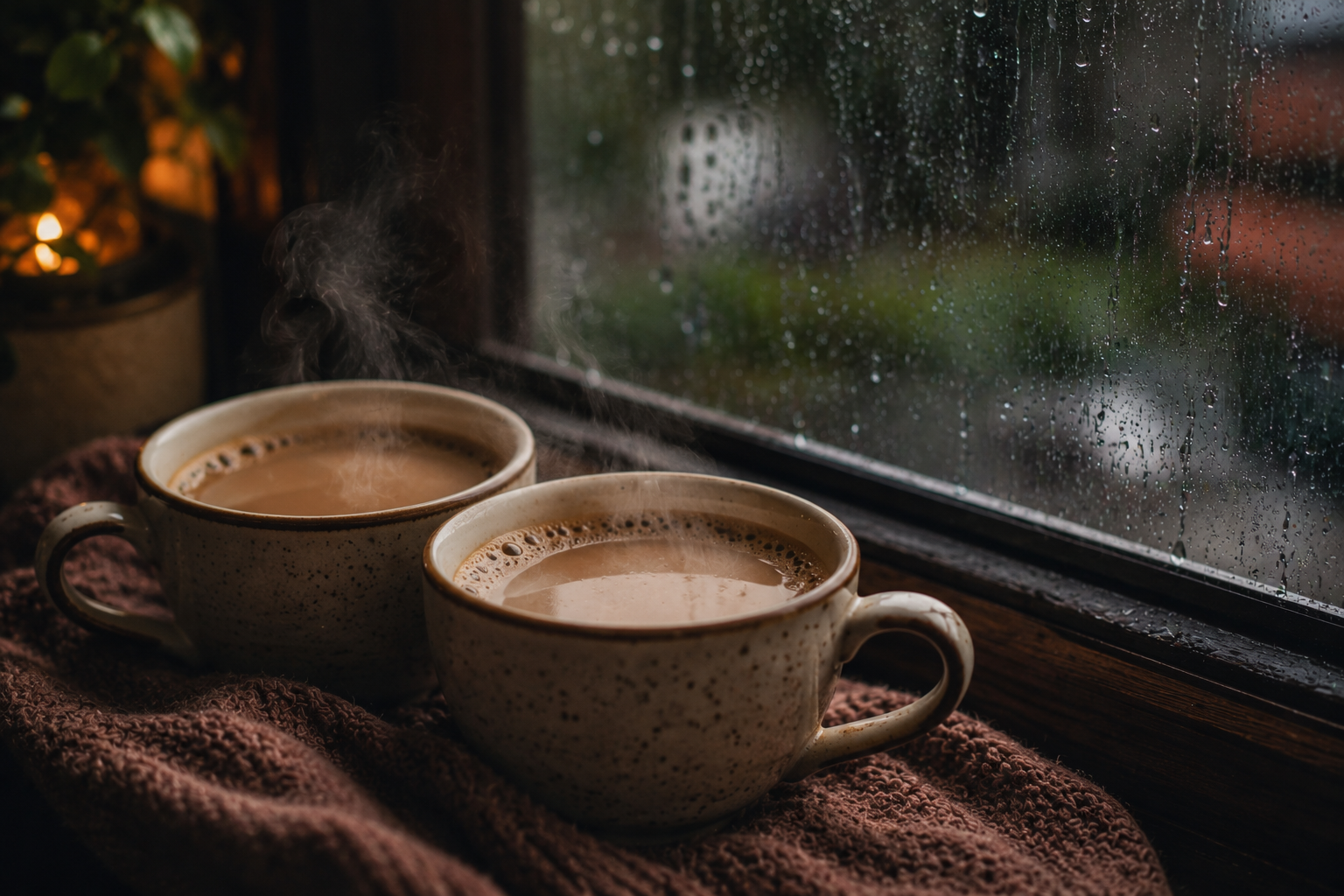 The chai that ties simple monsoon snacks to enjoy as a couple together